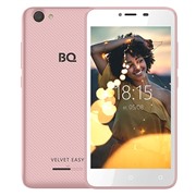 Сотовый телефон BQ S-5000G Velvet Easy Rose Gold 5", TN 854*480, 512Mb/8Gb, 5Mp+2Mp, 2150mAh