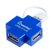 Хаб USB2.0 SmartBuy SBHA-6900B голубой 4 порта