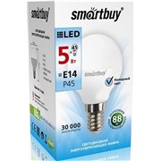 Светодиодная лампа Smartbuy E14 / P45 / 5Вт/холодный SBL-P45-05-40K-E14