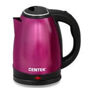 Чайник CENTEK CT-1068 пурпурный 2000Вт,2 л, металл, хромирован.вставка на крышке