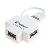 Хаб USB2.0 SmartBuy SBHA-6900W белый 4 порта