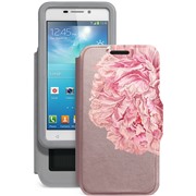 Чехол GRESSO Калейдоскоп Пион (4,9-5,2") розовый универсальный
