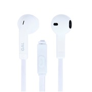 Наушники GAL HM-070WT белый,вкладыши вакуумные с микрофоном