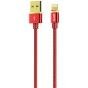 Кабель OLMIO (038850) Deluxe Apple 8-pin 1м 2.1A красный