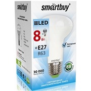 Светодиодная лампа Smartbuy E27 / R63 / 8Вт/ холодный SBL-R63-08-40K-E27