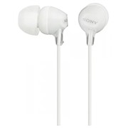 Наушники Sony MDR-EX15LPw белые вкладыши вакуумные с микрофоном