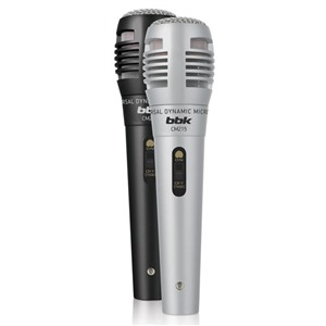 Микрофон BBK CM215 черно-серебряный в комп. 2 штуки