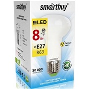 Светодиодная лампа Smartbuy E27 / R63 / 8Вт/ теплый SBL-R63-08-30K-E27