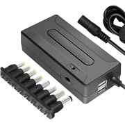 Адаптер питания для Ноутбуков GINZZU GA-1090, 90W,  8 адаптеров, 2 USB
