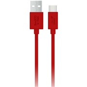 Кабель BoraSCO (37971) USB-C красный, 1 м, (упаковка zip lock)