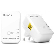 Сетевой адаптер INVIN PowerLine L2 до 200 Мбит/сек (удлинитель Ethernet  через 220В)