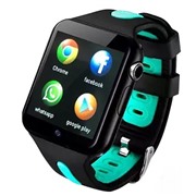 Умные часы SmartBabyWatch SBW 3G черно-зеленые