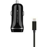 Авто З/У Prime Line (2227) 2 USB 2.4A + кабель 8-pin 1.2 м, черный