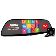 Видеорегистратор ARTWAY MD-175 Android+ карта памяти 7",1920х1080,170°,зеркало,4G,Wi-Fi,GPS,2 кам,нави