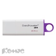 Флэш-память Kingston DataTraveler G4 64GB USB 3.0(DTIG4/64GB)фиолетовый