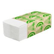 Полотенца бумажные листовые Focus Eco V-сложения 1-слойные 15 пачек по 200 листов.