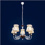 				Maxisvet Текстиль 2-6800-5-WH+WE E14 Люстра