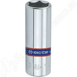 Головка торцевая глубокая шестигранная 1/4", 6 мм, KING TONY, 223506M
