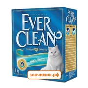 Минеральный комкующийся наполнитель Ever Clean "Aqua Breeze" для кошек с ароматом Морской бриз 6кг