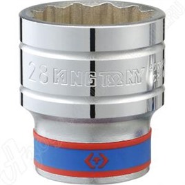 Головка торцевая стандартная двенадцатигранная 1/2", 20 мм, KING TONY, 433020M