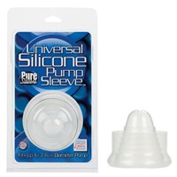California Exotic Universal Silicone Pump Sleeves 
Прозрачная силиконовая насадка на мужскую помпу