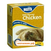Консервы Bozita для кошек кусочки в желе рубленая курица (Tetra Pak) (370 гр)