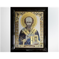 Гравюра "Икона Николай Чудотворец"