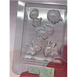 Профессиональная пластиковая форма "Веселый зоопарк"