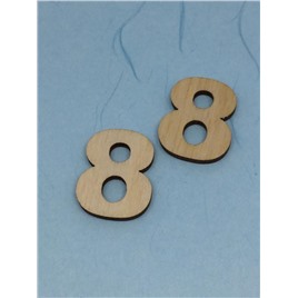 Заготовка Цифра Восемь 3см. В упак 10шт.