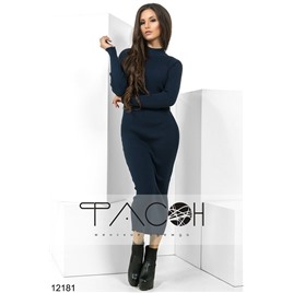 Платье в рубчик 12181