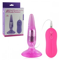 Howells Aphrodisia Anal Pleasure Butt Plug Twister, розовый
Анальный вибростимулятор