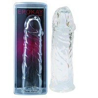Erokay Насадка на пенис, прозрачная 
Реилистичной формы