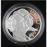 1 доллар США, 2015г, серебро