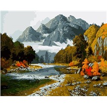 Картина для рисования по номерам "Горный пейзаж" арт. GX 4578 m