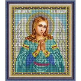 Вышивка бисером "АНГЕЛ ХРАНИТЕЛЬ" 16х 19см арт.И054