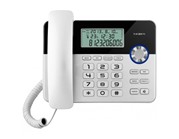Телефон проводной Texet TX-259, черный/серебристый
