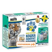 Консервы Bozita mini набор№1 "Акция Лапа Помощи" мясо оленя 2шт. + магнит для кошек (190г)