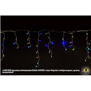  Sneha A-056 RGB гирлянда светодиодная 5х0,6м 180LED в виде "бахрома" с контроллером , провод прозрачный