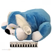 Собака Ф996г Плюша (голубая) 60 см./Флиппер/