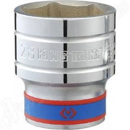 Головка торцевая стандартная шестигранная 1/2", 26 мм, KING TONY, 433526M