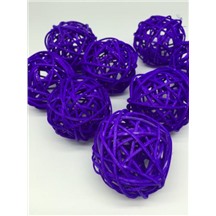 Ротанговые шары 5см В упаковке 8 шт. Цвет: лаванда (lavender)