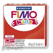 Глина полимерная красная,42гр,FIMO,kids,8030-2