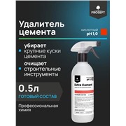 PROSEPT Extra Cement 500мл, на основе соляной кислоты 5-15%. Профессиональное. Специальное средство для удаления крупных фрагментов цемента, гипса и минеральных строительных смесей.