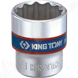Головка торцевая стандартная двенадцатигранная 3/8", 17 мм, KING TONY, 333017M