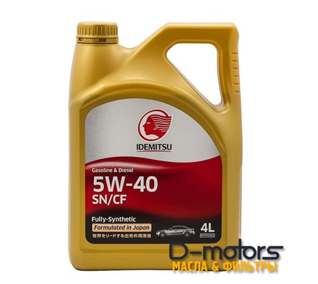 Моторное масло Idemitsu 5W-40 (4л.)