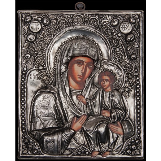 Живописная Икона "Божьей Матери Иверская"