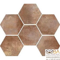 Керамогранит Marazzi  Cotti D'italia Marrone 21х18,2 купить по лучшей цене в интернет магазине стильных обоев Сова ТД. Доставка по Москве, МО и всей России