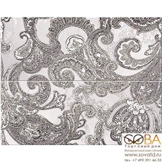 Панно Sfumato grey  Paisley 50,5х40,2 купить по лучшей цене в интернет магазине стильных обоев Сова ТД. Доставка по Москве, МО и всей России