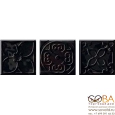 Вставка Bulevar Altair Black Taco  100x100 мм/48 купить по лучшей цене в интернет магазине стильных обоев Сова ТД. Доставка по Москве, МО и всей России