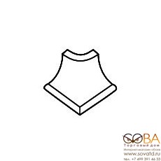 Плинтус Marazzi Вставка Piede Citta Bianco (HELSINKI New) 3х3 купить по лучшей цене в интернет магазине стильных обоев Сова ТД. Доставка по Москве, МО и всей России